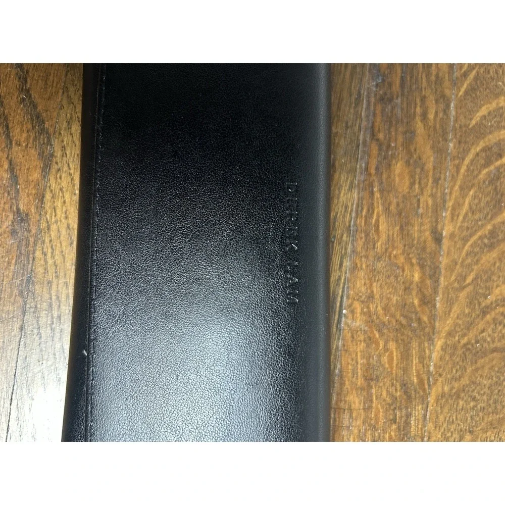 Derek Lam‎ Black Leather Glasses Case With Cleaning Cloth